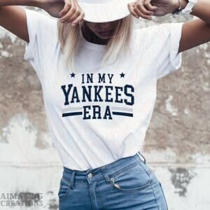 In My Yankees Era MLB Custom Graphic Ball T Shirt Gildan Softstyle Various Sizes